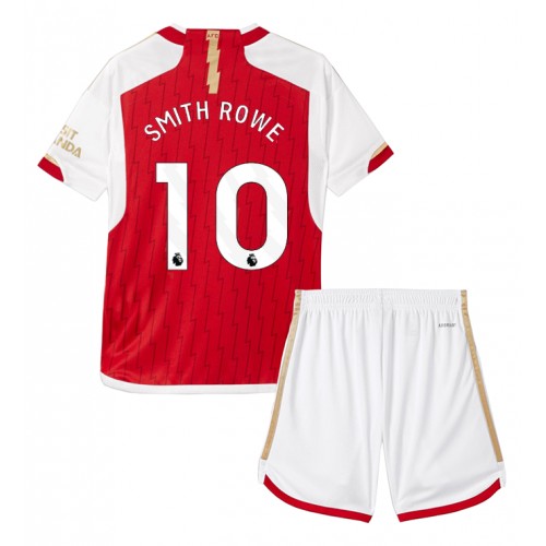 Fotbalové Dres Arsenal Emile Smith Rowe #10 Dětské Domácí 2023-24 Krátký Rukáv (+ trenýrky)